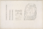 Figg. 1, 2 e 4. Iscrizioni e stela  istorica del re Osortasen I [Sesostris I] della dinastia sestadecima.  Fig. 3. Quadro di un re anteriore a questa dinastia.