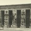 Thèbes Medinet Abou [Medinet Habu], les statues Osiris.