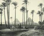 Route des pyramides de Gîzeh.