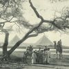 Vue vers les pyramides de Gîzeh.