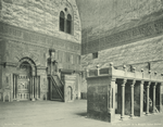 Le Caire, int[erieur] de la Mosquée Sultan Hassan.