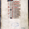 Opening page of calendar, in French