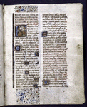 Opening of text, illuminated initial, 2-line and 1-line initials