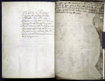 Notes in two early modern hands, in French but in both cases with problematic spelling; the one, testament-like, leaving goods to a son and daughter and wishing them the grace of God; the other on destiny as controlled not by the stars but by oneself