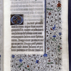 End of erasure, large initial, gothic script, border design