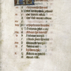 Opening page of calendar for the month of January including in red the feasts of Felix, bishop of Nantes (8 January) and Hilary, bishop of Poitiers (13 January)