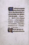 Gold initials and text in two sizes according to liturgical function