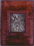 Front cover of binding with silver plaque of Moses striking the rock