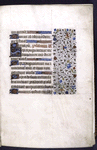 Page of text with linefillers, small initials and border design