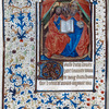 Miniature of the Holy Trinity and French text