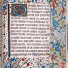 Opening of French text, border decorations