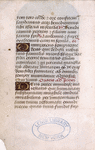 Page of text with small initials decorated with painted gold