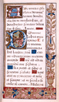 Opening of main text, border design, large and small initials, linefillers