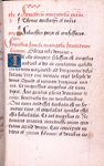 Opening of main text, initials, rubrics