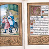 Miniature of Flight into Egypt; border dated 1544 in small plaques on the outer margins