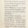 Latin text, catchword, initials, rubric