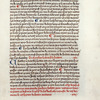 Page of text with catchword showing through in shadow from the other side of the leaf, [f. 16r]