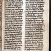 Opening of main text, with rubric, initial and penwork