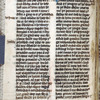 Page of text, paragraph marker, catchword
