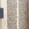 Catchword.  Note of chapter and verse in upper margin