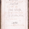 Note of content and date, in modern hand