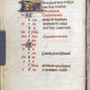 Opening page of calendar