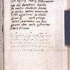Note, dated 1473, to memorialize that in that year the 9-year old Dorotea, daughter of Andrea da Cadamosto became an Augustinian nun; from the wording it appears to be in her own hand