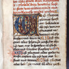 Opening of text, initials, rubric, linefiller