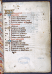 Opening page of calendar for the month of January