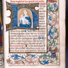 Virgin and Child; music-playing angels in the border