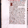 Hand 2 begins? Or perhaps continuation of hand 1?  New style of initials. Rubrics and placemarkers