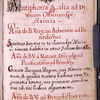Parts of the office for the Virgin, added in the 18th century