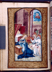 Full-page miniature of the Annunciation