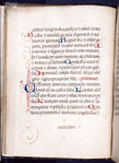Initial with penwork, small initials, rubric catchword