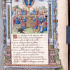 The Triumph of Eternity is represented by a cart drawn by the Four Evangelists with their symbols; on the cart is a Gnadenstuhl representation of the Trinity