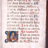 4-line initial on gold field with portrait of St. Catherine; 1-line initial and rubrics