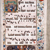 Pentecost; in lower margin, Anne, the Virgin and Child, adored by St. William of Maleval presenting a group of men, and by St. Gudula, presenting a group of women (family of Willem Engbrechtszoon; "Elcx hem" is a motto of the wife's family, Wis)