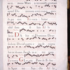 Page of text; 9 lines of music and 9 of text. Rubrics. Red initials