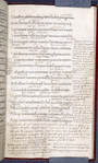 Page of text with glosses -- name "Virgilius" visible at bottom