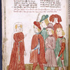 Text with rubric and placemarkers; three-quarter-page miniature