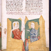 Text with placemarkers and rubric; miniature including Samson