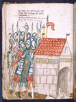 Text with placemarkers and rubric; miniature