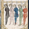 Rubric; full-page miniature of kings strung up