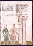 Text with placemarkers and rubric; miniature