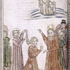 Rubric and miniature including Moses