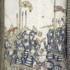 Full-page miniature showing a battle