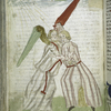 Rubric and full-page miniature of Jacob wrestling the angel