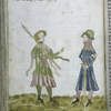 Full-page miniature of Jacob and Joseph