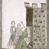 Rubric and full-page miniature of Joseph put in prison