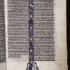 Column of illustrations of Creation. Rubric